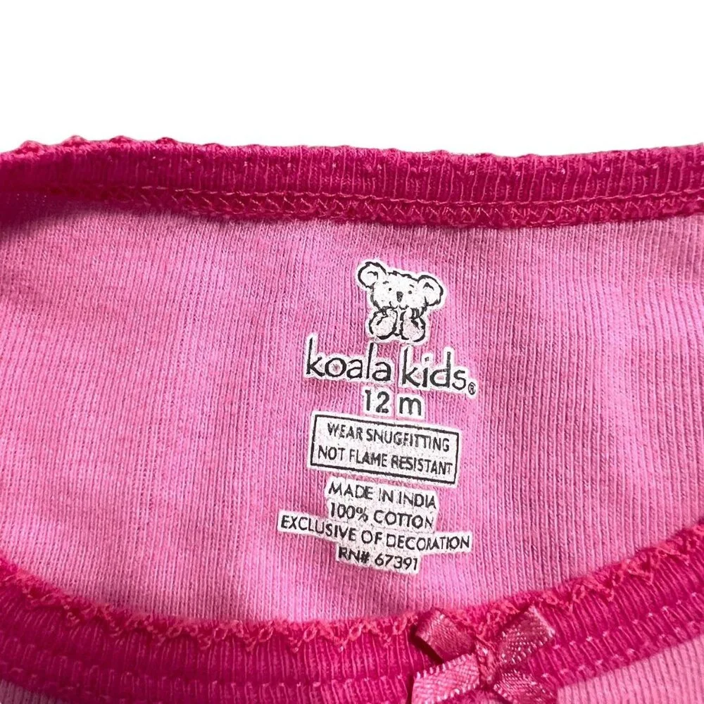 Koala Kids 12m Bubble Gum Dispenser Pajamas